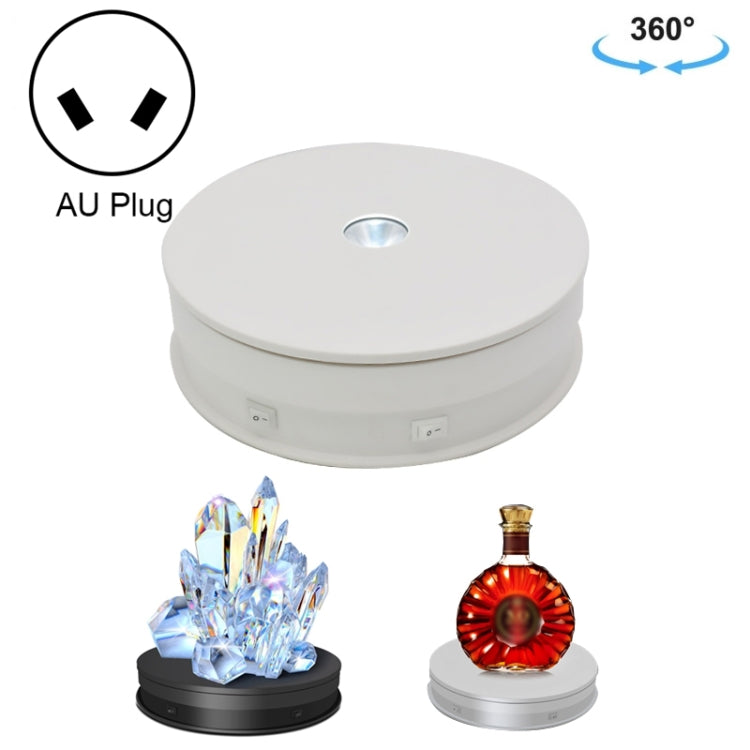 20cm Electric Rotating Turntable Display Stand Video Shooting Props Turntable for Photography, 20cm 110V US Plug, 20cm 220V EU Plug, 20cm 220V UK Plug, 20cm 220V AU Plug