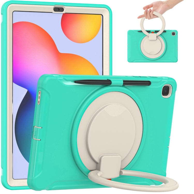 Shockproof TPU + PC Protective Case with 360 Degree Rotation Foldable Handle Grip Holder & Pen Slot, For iPad Pro 12.9 2020 / 2018, For Samsung Galaxy Tab S6 Lite 10.4 inch P610