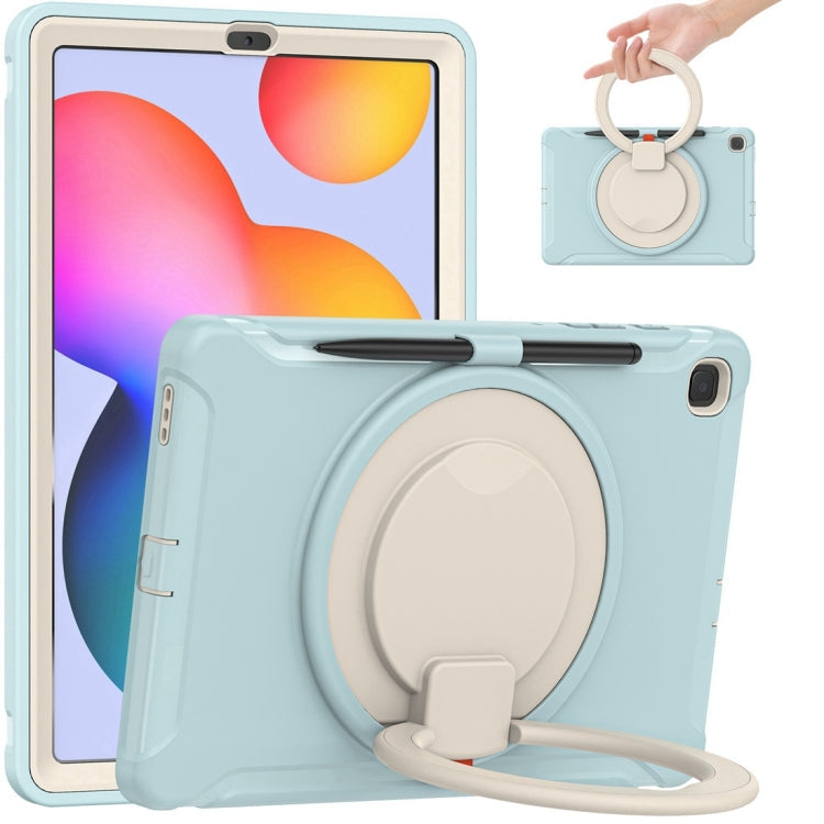 Shockproof TPU + PC Protective Case with 360 Degree Rotation Foldable Handle Grip Holder & Pen Slot, For iPad Pro 12.9 2020 / 2018, For Samsung Galaxy Tab S6 Lite 10.4 inch P610