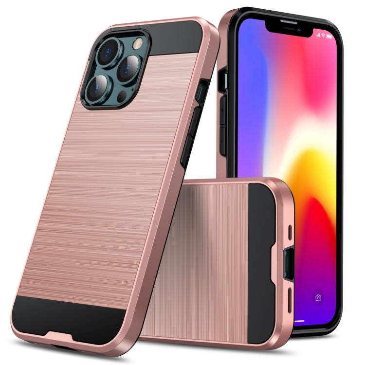 Brushed Texture Carbon Fiber TPU Case, For iPhone 13 mini, For iPhone 13 Pro Max, For iPhone 13 Pro, For iPhone 13