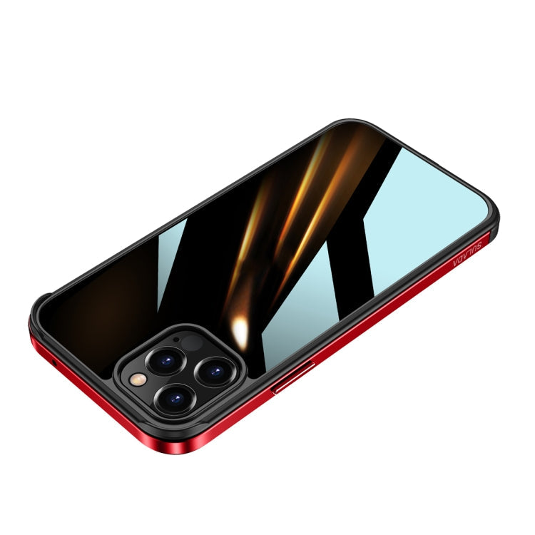 SULADA Shockproof Aviation Aluminum Metal Frame + Nano Glass + TPU Protective Case, For iPhone 12 Pro, For iPhone 12 Pro Max, For iPhone 11 Pro Max, For iPhone XS / X