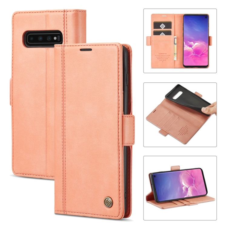 LC.IMEEKE Magnetic Buckle PU + TPU Horizontal Flip Leather Case with Holder & Card Slots & Wallet, For Samsung Galaxy S9+, For Samsung Galaxy S10, For Samsung Galaxy S10+, For Samsung Galaxy S20