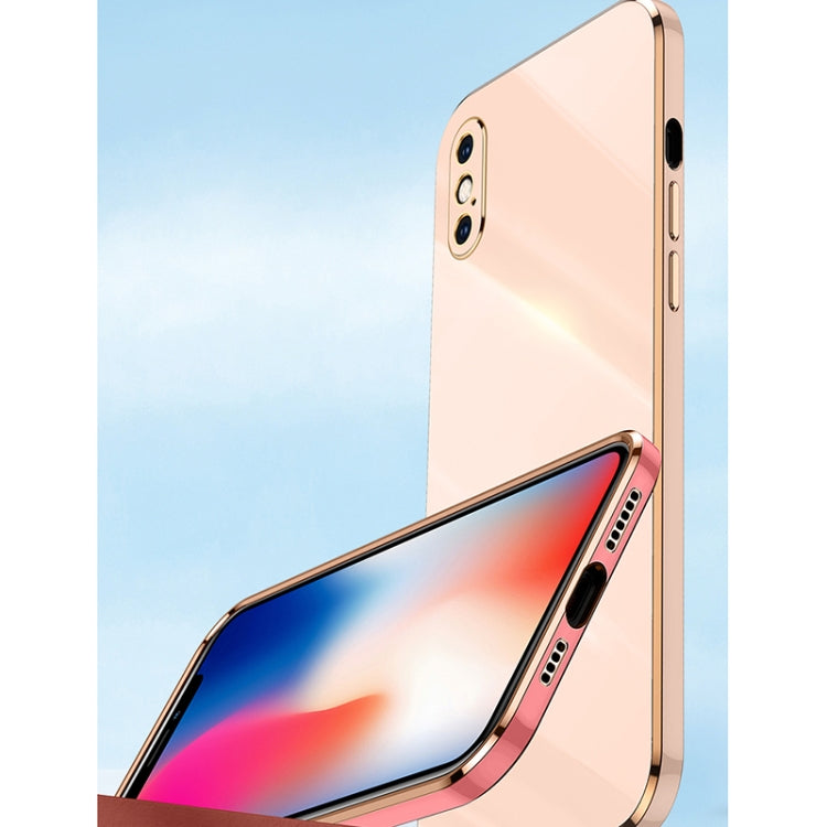 XINLI Straight Edge 6D Electroplate TPU Phone Case, For iPhone X, For iPhone XR, For iPhone XS