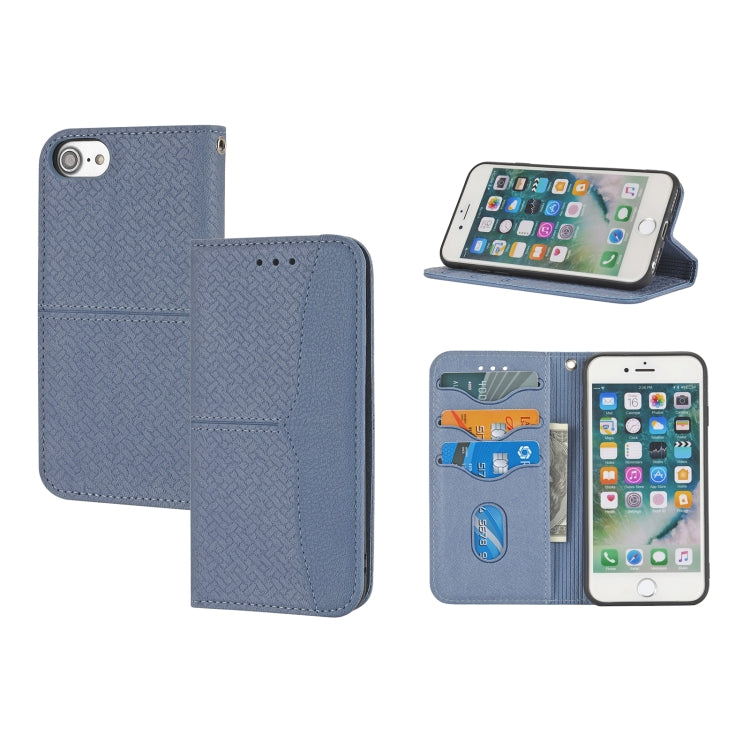 Woven Texture Stitching Magnetic Horizontal Flip PU Leather Case with Holder & Card Slots & Wallet & Lanyard, For iPhone 13 Pro, For iPhone 13 Pro Max, For iPhone SE 2022 / SE 2020 / 8 / 7, For iPhone XR