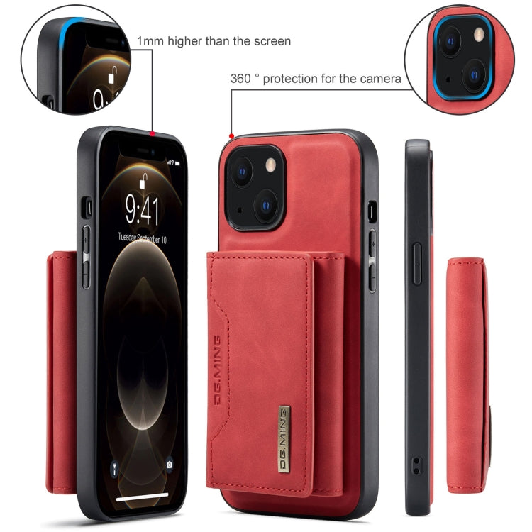 DG.MING M2 Series 3-Fold Card Bag + Magnetic Shockproof Case with Wallet & Holder Function, For iPhone 13 mini, For iPhone 13, For iPhone 13 Pro, For iPhone 13 Pro Max