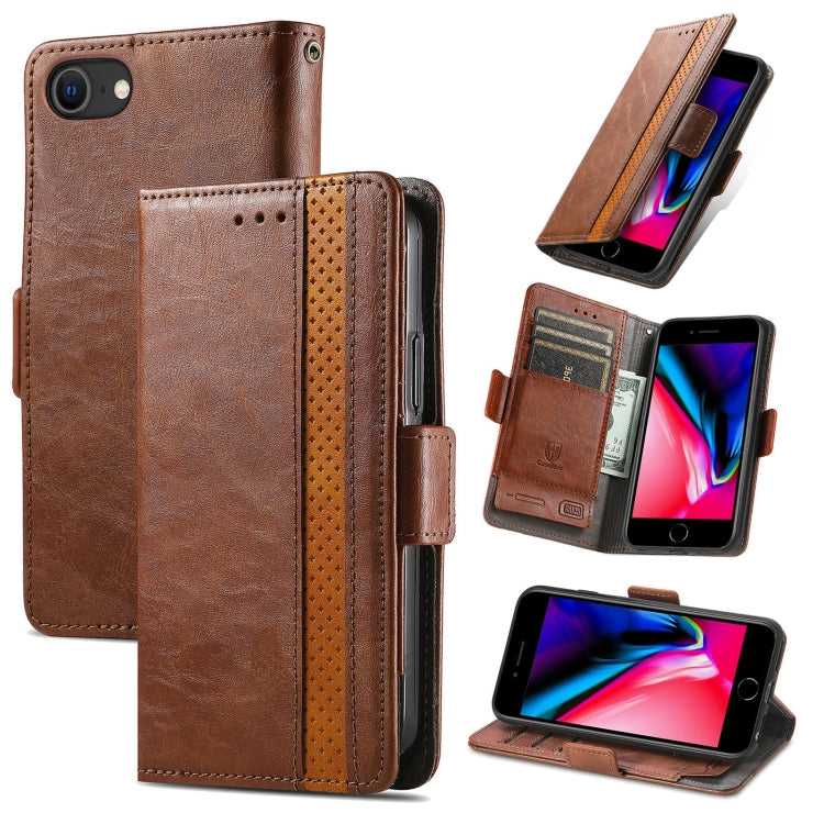 CaseNeo Business Splicing Dual Magnetic Buckle Horizontal Flip PU Leather Case with Holder & Card Slots & Wallet, For iPhone 6, For iPhone 7 / 8 / SE(2020), For iPhone 13, For iPhone 13 Pro Max