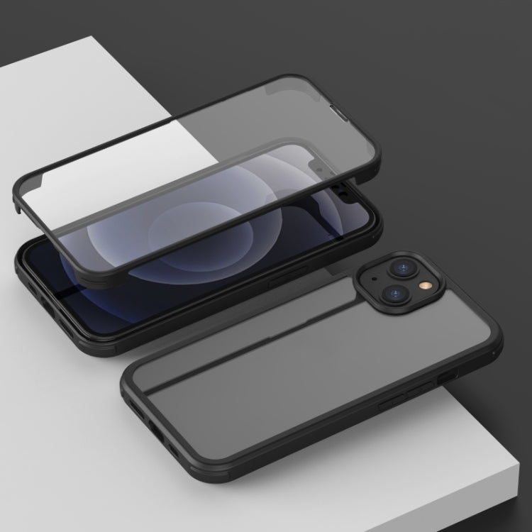 Shockproof TPU + Double-sided Glass Protective Case, For iPhone 13 Pro Max