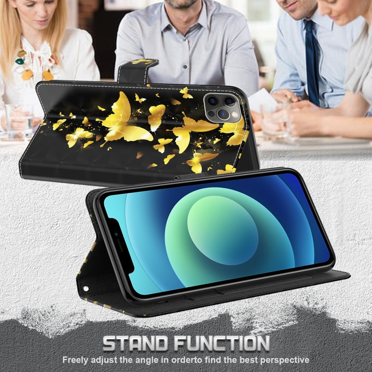 3D Painting Pattern Horizontal Flip TPU + PU Leather Case with Holder & Card Slots & Wallet, For iPhone 13 Pro, For iPhone 13 Pro Max