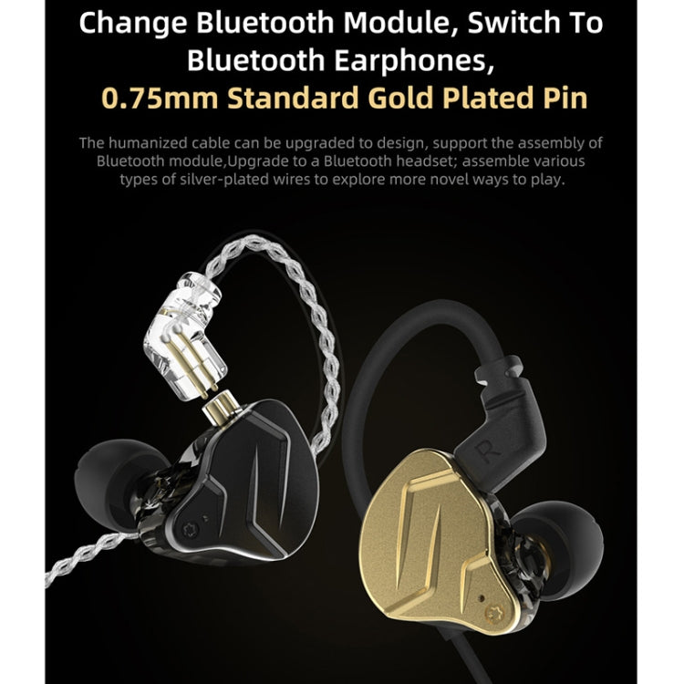 KZ ZSN Pro X Ring Iron Hybrid Drive Metal In-ear Wired Earphone,, ZSN Pro X Mic Version(Black), ZSN Pro X Mic Version(Gold), ZSN Pro X Standard Version(Black), ZSN Pro X Standard Version(Gold)