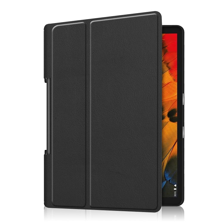 Custer Texture Horizontal Flip Leather Case with Two-folding Holder, For Lenovo Yoga Smart Tab