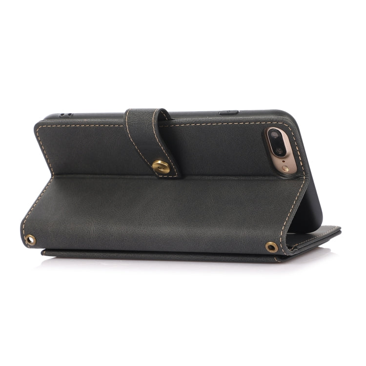 PU + TPU Horizontal Flip Leather Case with Holder & Card Slot & Wallet & Lanyard, For iPhone 8 Plus & 7 Plus, For iPhone XS / X, For iPhone XR, For iPhone XS Max