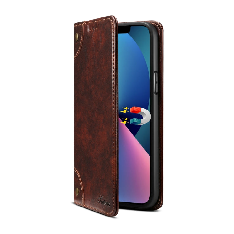 Baroque Simple Horizontal Flip Leather Case with Holder & Card Slots & Wallet, For iPhone 13 mini, For iPhone 13, For iPhone 13 Pro, For iPhone 13 Pro Max