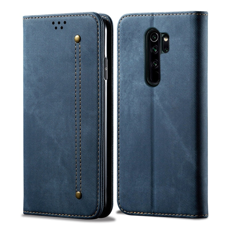 Denim Texture Casual Style Horizontal Flip Leather Case with Holder & Card Slots & Wallet, For Galaxy S10e, For Galaxy S10+, For Xiaomi Redmi Note 8 Pro, For Xiaomi Redmi Note 8, For Xiaomi Mi 9 Pro, For OnePlus 7T