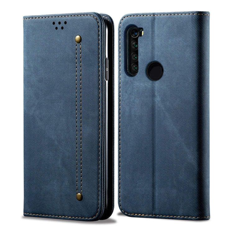 Denim Texture Casual Style Horizontal Flip Leather Case with Holder & Card Slots & Wallet, For Galaxy S10e, For Galaxy S10+, For Xiaomi Redmi Note 8 Pro, For Xiaomi Redmi Note 8, For Xiaomi Mi 9 Pro, For OnePlus 7T