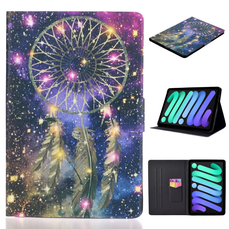Coloured Drawing Horizontal Flip Leather Case with Holder & Card Slot & Sleep / Wake-up Function, For iPad mini 2024 / mini 6