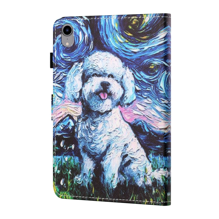 Coloured Drawing Stitching Horizontal Flip Leather Case with Holder & Card Slot & Sleep / Wake-up Function, For iPad mini 2024 / mini 6, For iPad mini 6