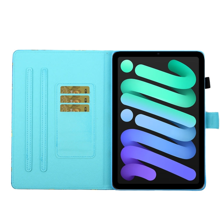 Coloured Drawing Stitching Horizontal Flip Leather Case with Holder & Card Slot & Sleep / Wake-up Function, For iPad mini 2024 / mini 6, For iPad mini 6