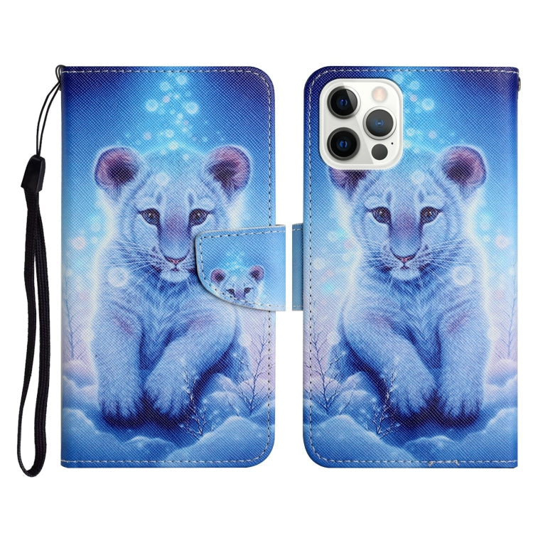 Painted Pattern Horizontal Flip Leather Case with Holder & Card Slot & Wallet, For iPhone 12 / 12 Pro