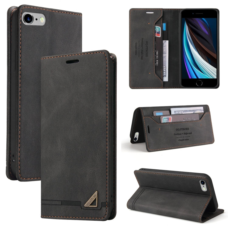 Skin Feel Anti-theft Brush Horizontal Flip Leather Case with Holder & Card Slots & Wallet, For iPhone X / XS, For iPhone SE 2022 / SE 2020 / 8 / 7, For iPhone 8 Plus & 7 Plus