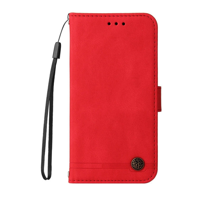 Skin Feel Life Tree Metal Button Horizontal Flip Leather Case with Holder & Card Slot & Wallet & Photo Frame & Strap, For iPhone 12 mini, For iPhone 12 / 12 Pro, For iPhone 12 Pro Max, For iPhone 11