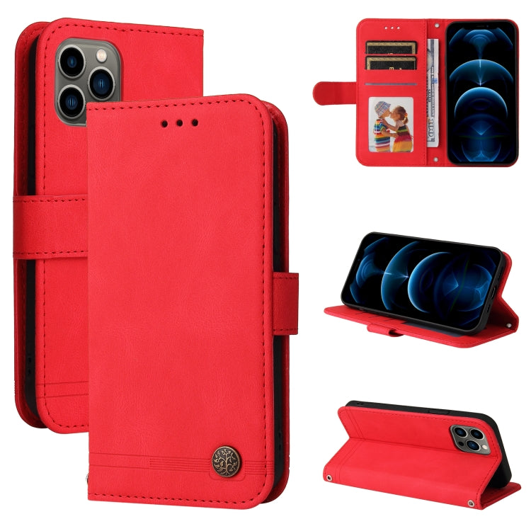 Skin Feel Life Tree Metal Button Horizontal Flip Leather Case with Holder & Card Slot & Wallet & Photo Frame & Strap, For iPhone 12 mini, For iPhone 12 / 12 Pro, For iPhone 12 Pro Max, For iPhone 11
