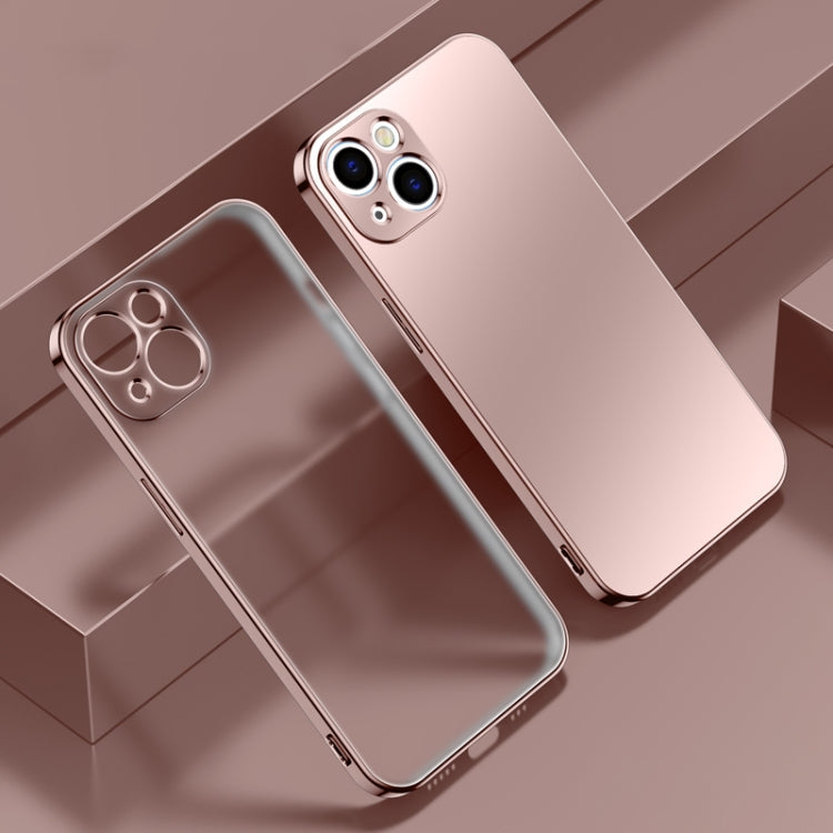 Electroplated Edge Frosted TPU Shockproof Case, For iPhone 13 mini, For iPhone 13, For iPhone 13 Pro