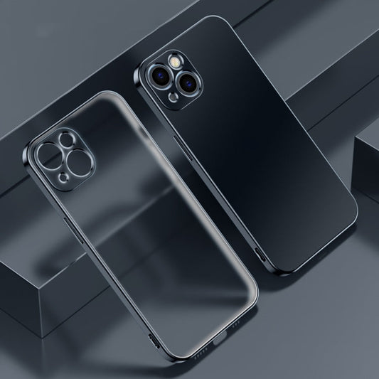 Electroplated Edge Frosted TPU Shockproof Case, For iPhone 13 Pro Max