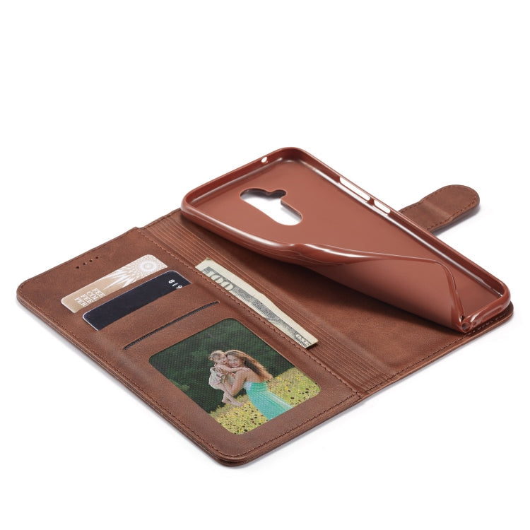 LC.IMEEKE Calf Texture Horizontal Flip Leather Case, with Holder & Card Slots & Wallet, For Huawei Mate 20 Lite / Maimang 7