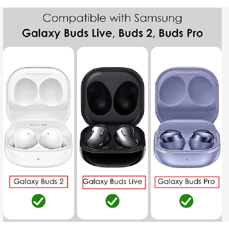 For Samsung Galaxy Buds Live / Buds 2 / Buds Pro / Buds 2 Pro Shockproof Carbon Fiber Luggage Earphone Protective Case with Hook(Red)