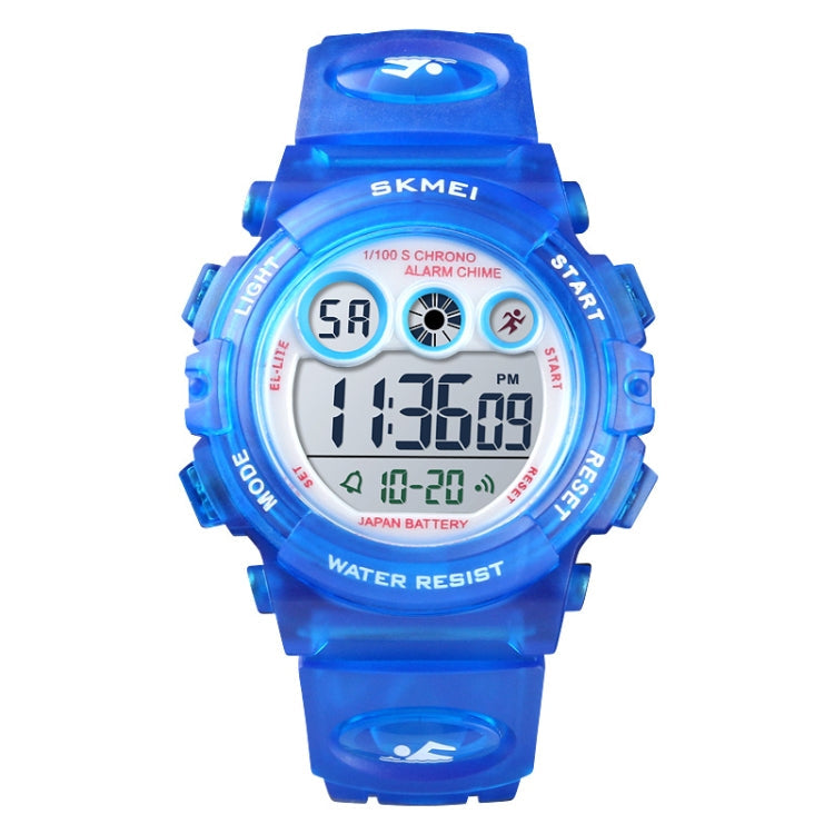 SKMEI 1451 LED Digital Stopwatch Chronograph Luminous Children Sports Electronic Watch, 1451(Black Shell Blue Circle), 1451(Transparent Pink Blue), 1451(Transparent Purple), 1451(Transparent Sky Blue), 1451(Transparent Rose Red)                        ...