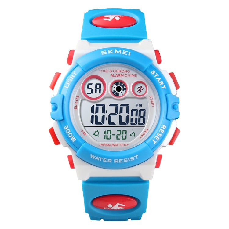 SKMEI 1451 LED Digital Stopwatch Chronograph Luminous Children Sports Electronic Watch, 1451(Black Shell Blue Circle), 1451(Transparent Pink Blue), 1451(Transparent Purple), 1451(Transparent Sky Blue), 1451(Transparent Rose Red)                        ...