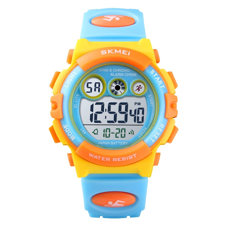 SKMEI 1451 LED Digital Stopwatch Chronograph Luminous Children Sports Electronic Watch, 1451(Black Shell Blue Circle), 1451(Transparent Pink Blue), 1451(Transparent Purple), 1451(Transparent Sky Blue), 1451(Transparent Rose Red)                        ...