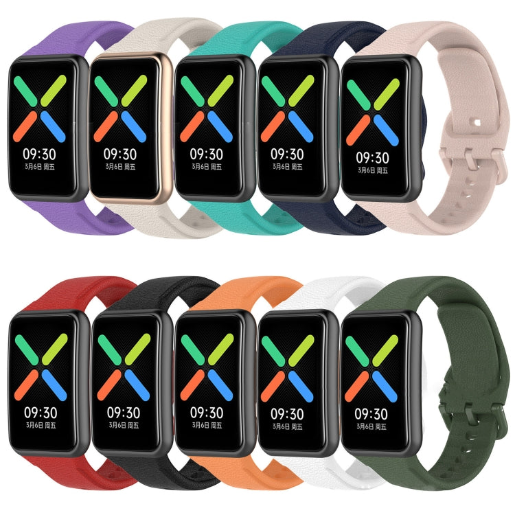 For OPPO Watch Free NFC Version Sport Silicone Watch Band(Purple)