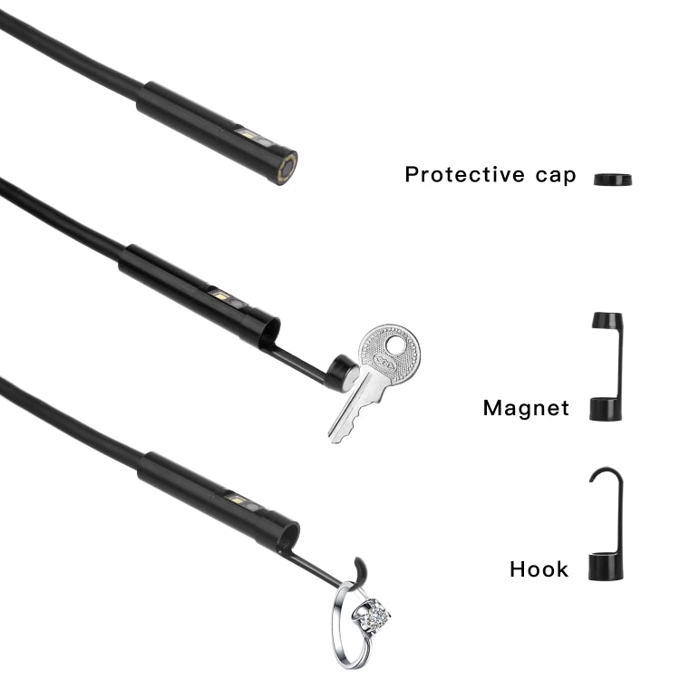 F300 5.5mm IP68 Watweproof HD Dual Cameras Digital Endoscope, 2m Hard Cable, 5m Hard Cable, 10m Hard Cable