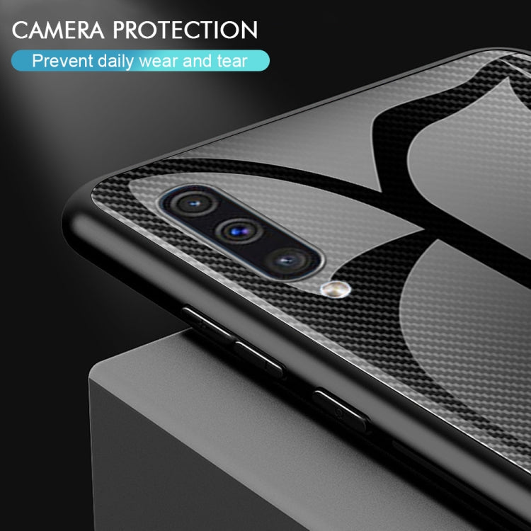 Texture Gradient Glass Protective Case, For Galaxy A20 / A30, For Galaxy A50, For Galaxy A80 / A90, For Galaxy Note 9