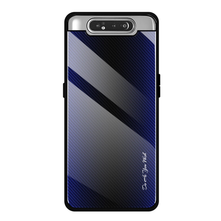Texture Gradient Glass Protective Case, For Galaxy A20 / A30, For Galaxy A50, For Galaxy A80 / A90, For Galaxy Note 9