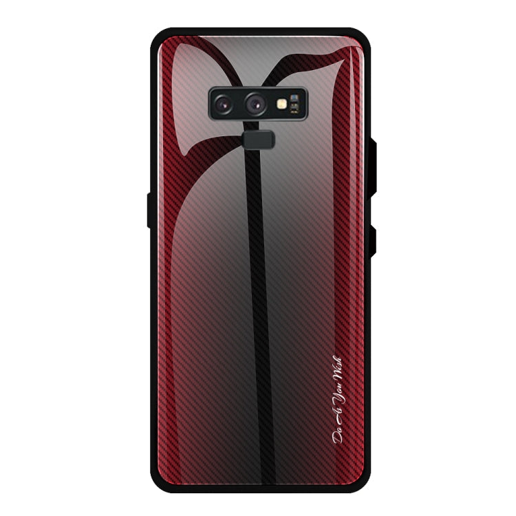 Texture Gradient Glass Protective Case, For Galaxy A20 / A30, For Galaxy A50, For Galaxy A80 / A90, For Galaxy Note 9