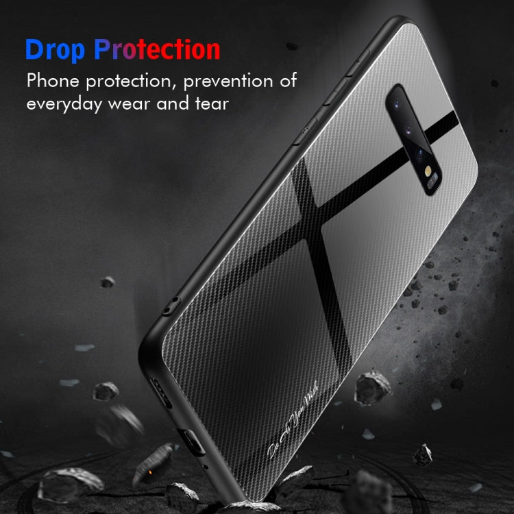 Texture Gradient Glass Protective Case, For Galaxy Note 10 Pro, For Galaxy S10, For iPhone SE 2022 / SE 2020 / 8 / 7, For iPhone XS Max