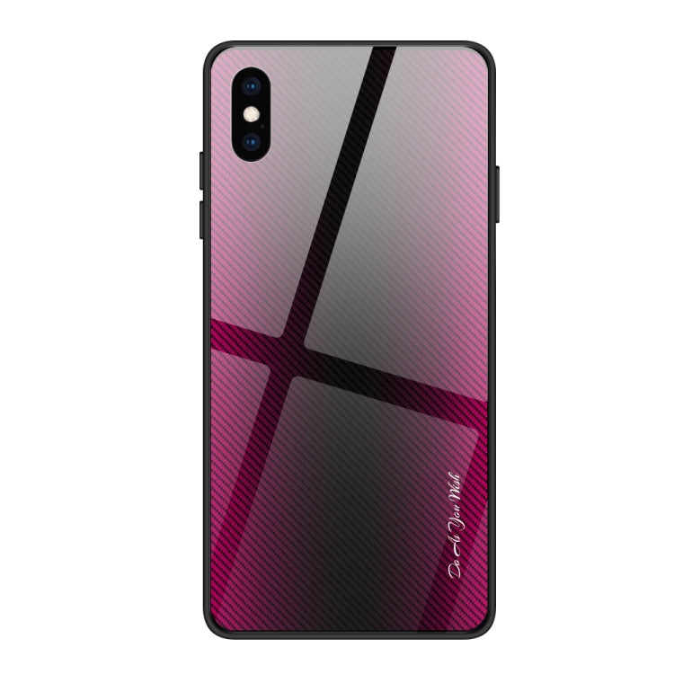 Texture Gradient Glass Protective Case, For Galaxy Note 10 Pro, For Galaxy S10, For iPhone SE 2022 / SE 2020 / 8 / 7, For iPhone XS Max