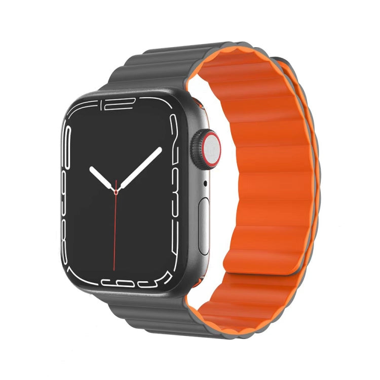 Mutural Moran Series Liquid Silicone Magnetic Strap Watchband For Apple Watch Series, 7 41mm / 6&SE&5&4 40mm / 3&2&1 38mm, 7 45mm / 6&SE&5&4 44mm / 3&2&1 42mm
