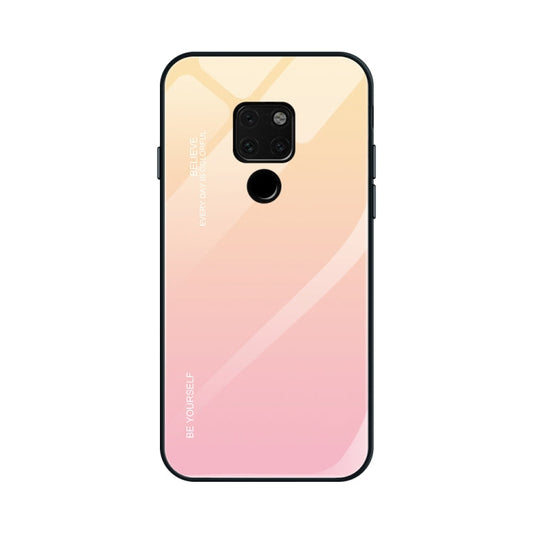 Gradient Color Glass Case, For Huawei Mate 20, For Huawei P30 Lite, For Huawei P30