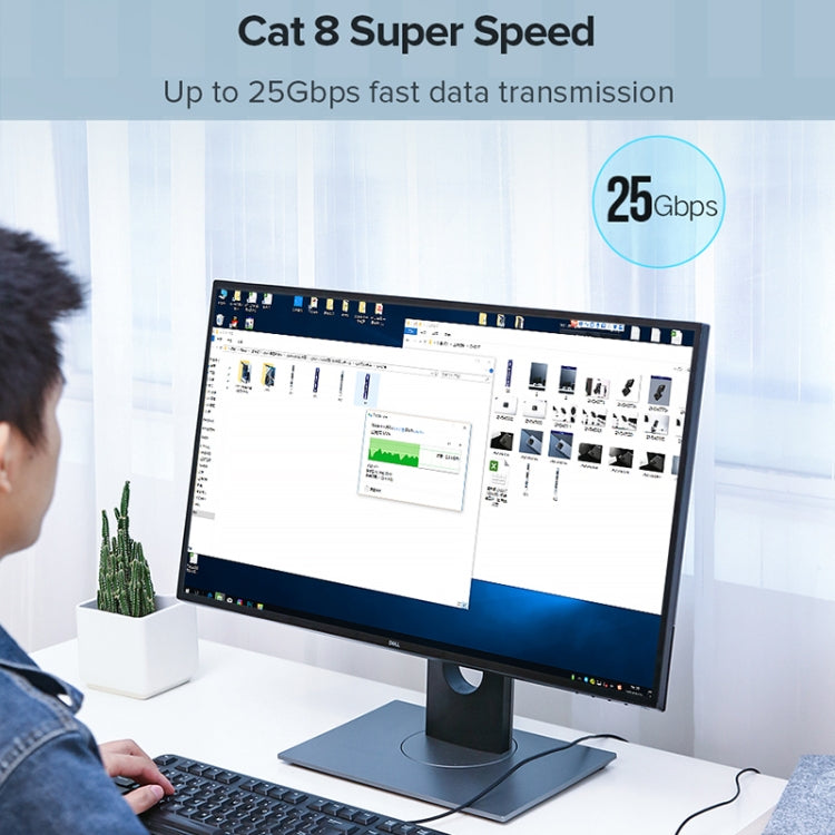 UGREEN CAT8 Ethernet Network LAN Cable, 1m, 1.5m, 2m, 3m, 5m, 8m, 10m