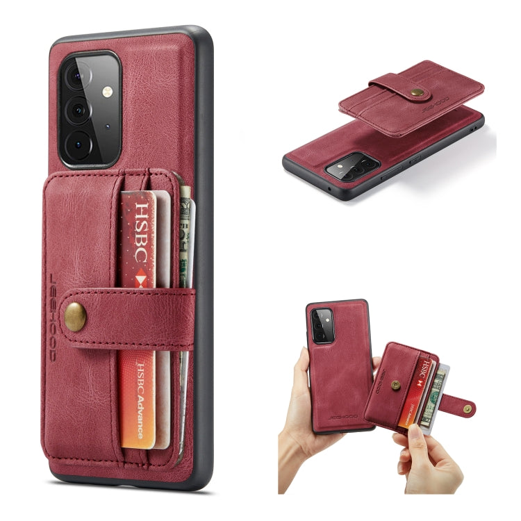 JEEHOOD RFID Blocking Anti-Theft Magnetic PU + TPU Phone Case with Card Slot, For Samsung Galaxy A32 5G, For Samsung Galaxy A12 5G, For Samsung Galaxy A52 5G / 4G, For Samsung Galaxy A72 5G / 4G, For Samsung Galaxy A71 5G, For Samsung Galaxy Note20 Ult...