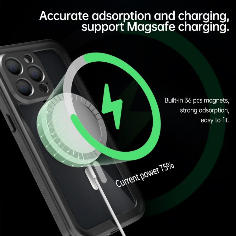 PC + TPU + PET Shockproof Magsafe Waterproof Phone Case, For iPhone 13 Pro, For iPhone 13