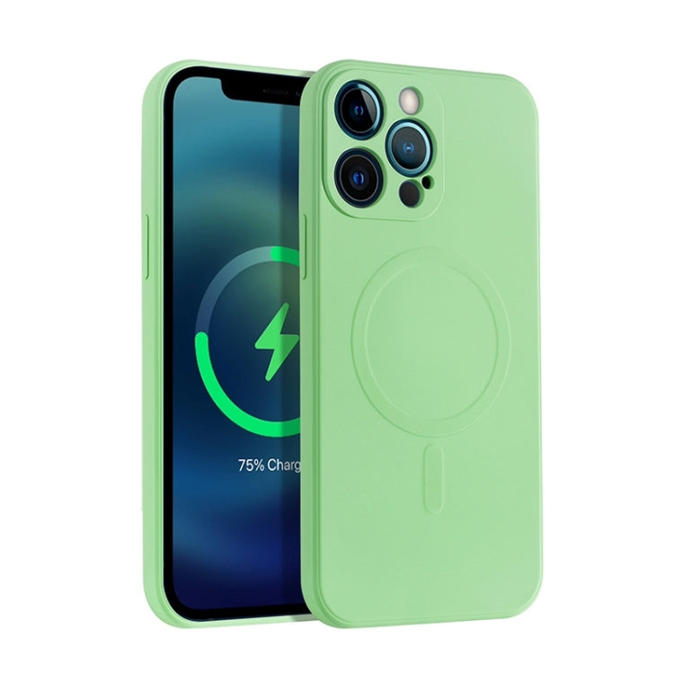 Liquid Silicone Full Coverage Magsafe Phone Case, For iPhone 12 mini, For iPhone 12, For iPhone 12 Pro
