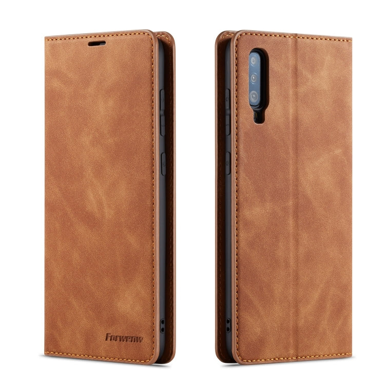 Forwenw Dream Series Oil Edge Strong Magnetism Horizontal Flip Leather Case with Holder & Card Slots & Wallet & Photo Frame, For Galaxy A40, For Galaxy A60, For Galaxy A20e, For Galaxy A50, For Galaxy A70, For Galaxy A80 / A90