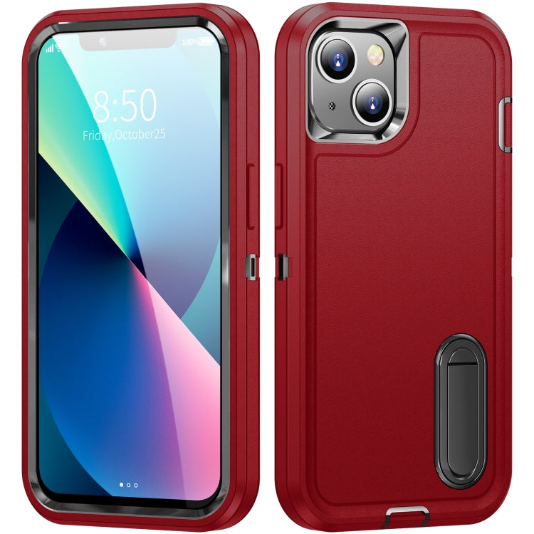 3 in 1 Rugged Holder Phone Case, For iPhone 13, For iPhone 13 Pro