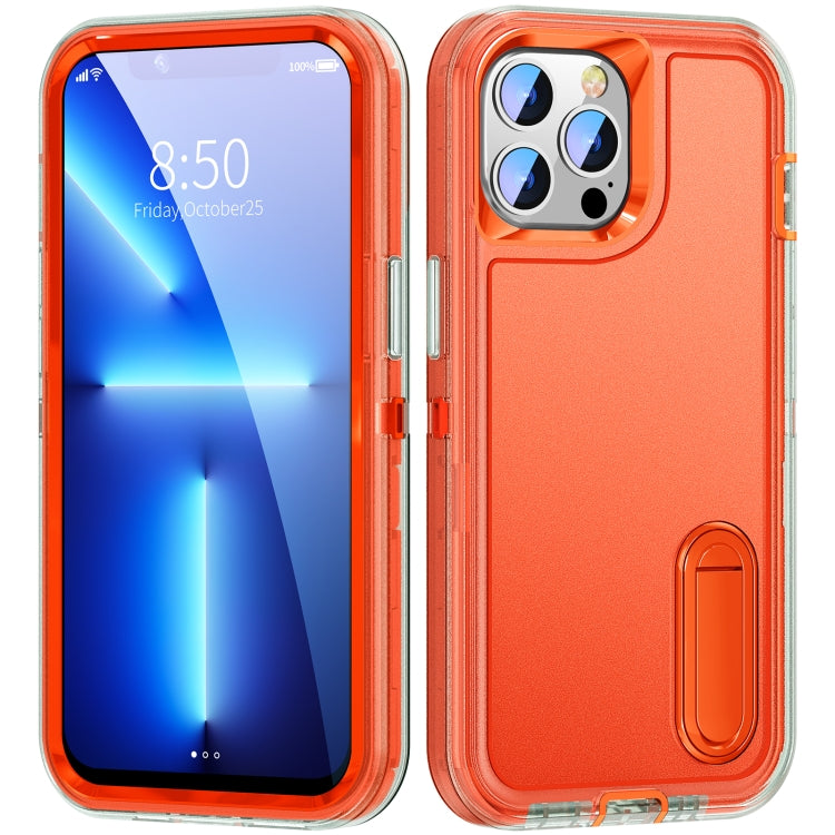 3 in 1 Rugged Holder Phone Case, For iPhone 13 Pro Max, For iPhone 12 / 12 Pro