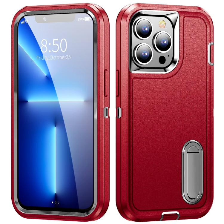 3 in 1 Rugged Holder Phone Case, For iPhone 11 Pro Max