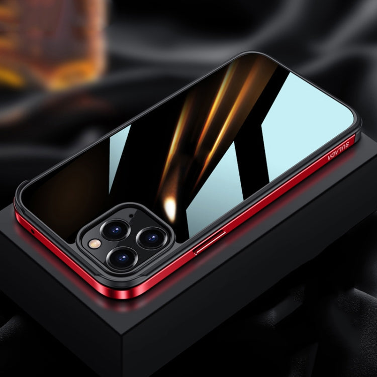 SULADA Metal Frame + Nano Glass + TPU Phone Case, For iPhone 13 mini, For iPhone 13, For iPhone 13 Pro